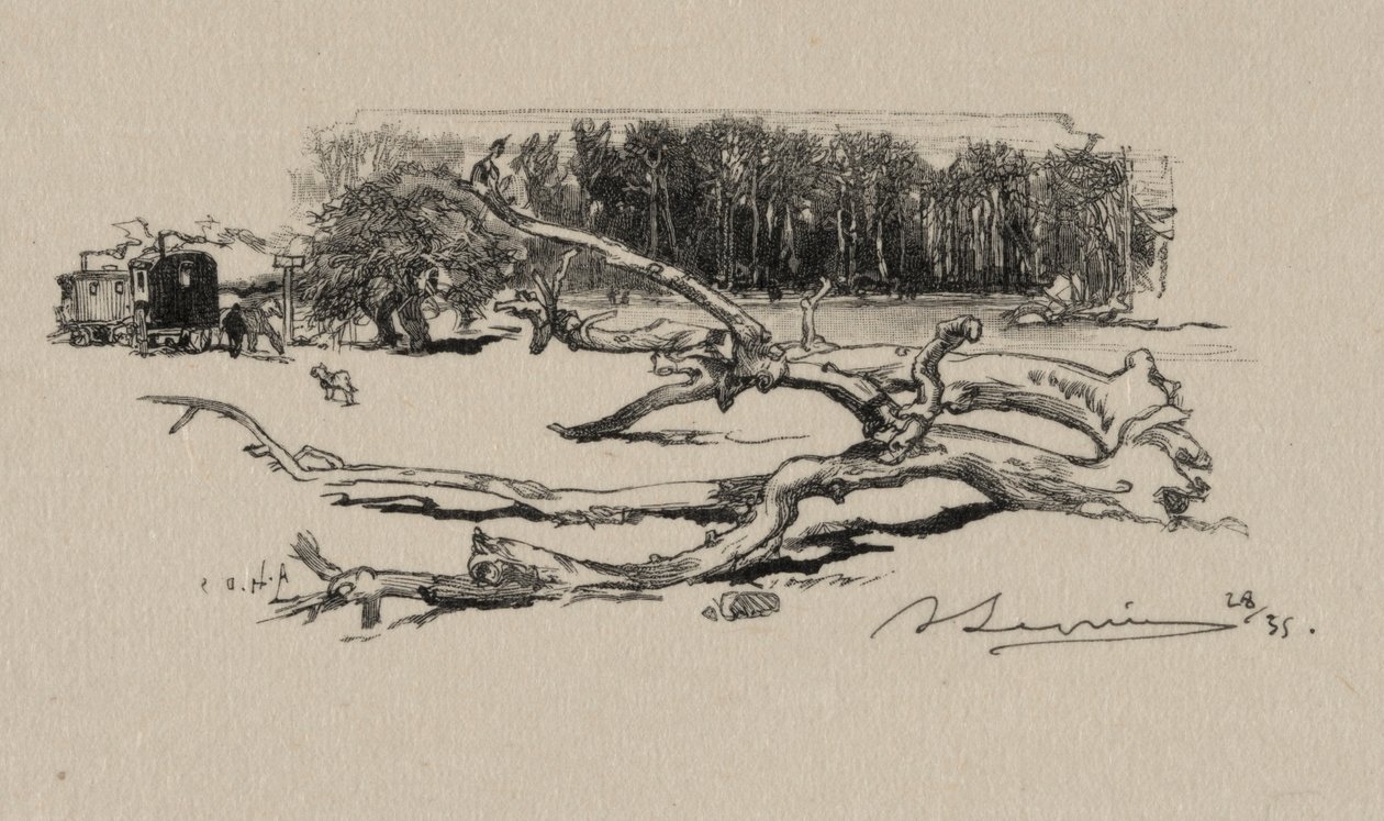 Carrefour de lEpine, 1887. od Auguste Louis Lepère