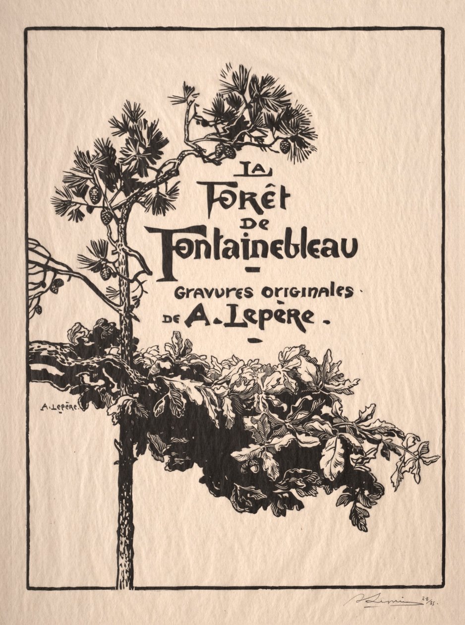 Fontainebleau: Frontispis
 od Auguste Louis Lepère