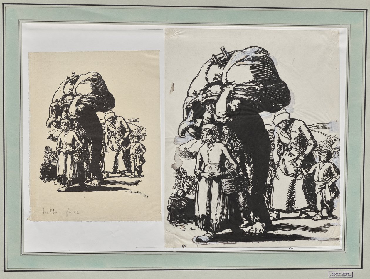 Uprchlíci od Auguste Louis Lepère