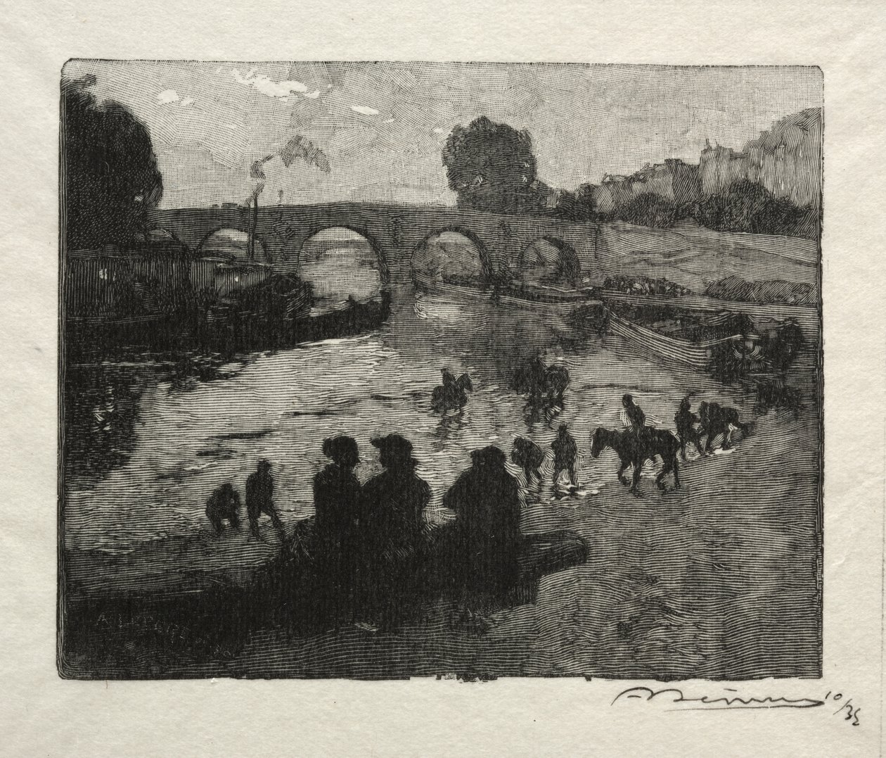 Napajedlo Pont Marie od Auguste Louis Lepère