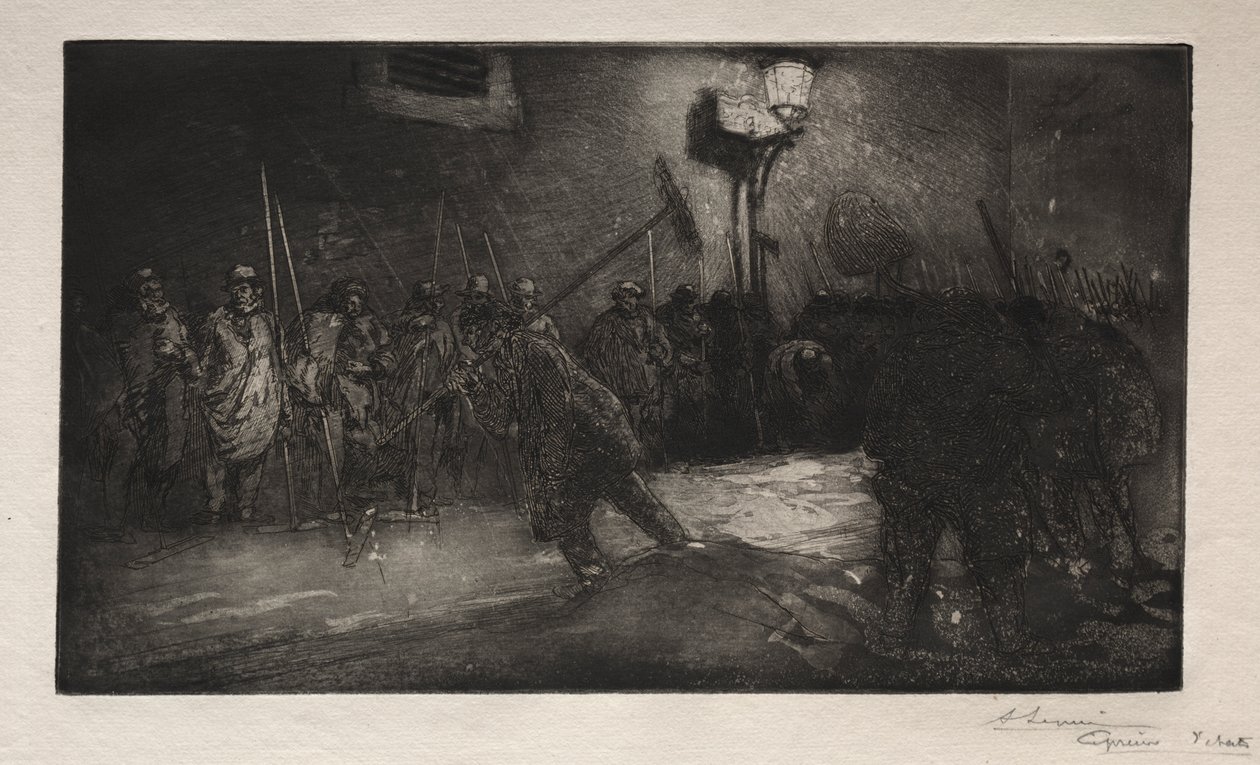 Call of the Night Sweepers od Auguste Louis Lepère