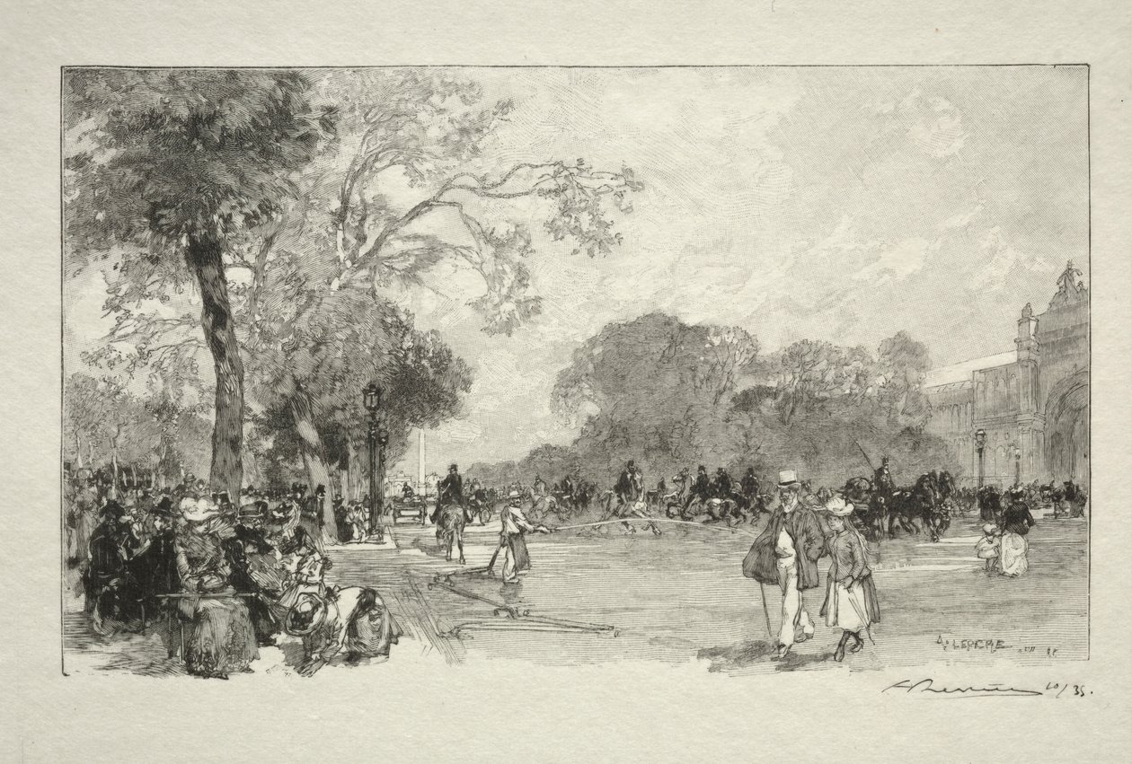 Avenue des Champs-Elysées. od Auguste Louis Lepère