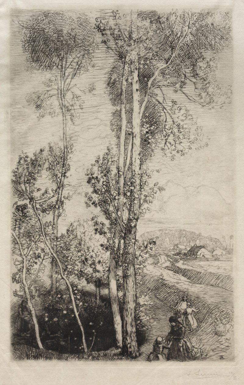 La Petite Mare, 1908. od Auguste Louis Lepère