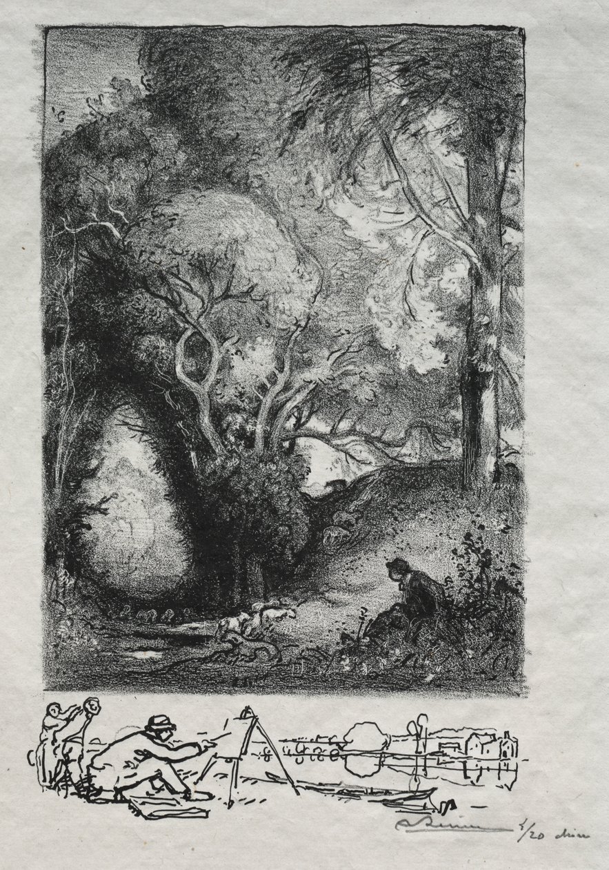 La Ravine v červnu od Auguste Louis Lepère