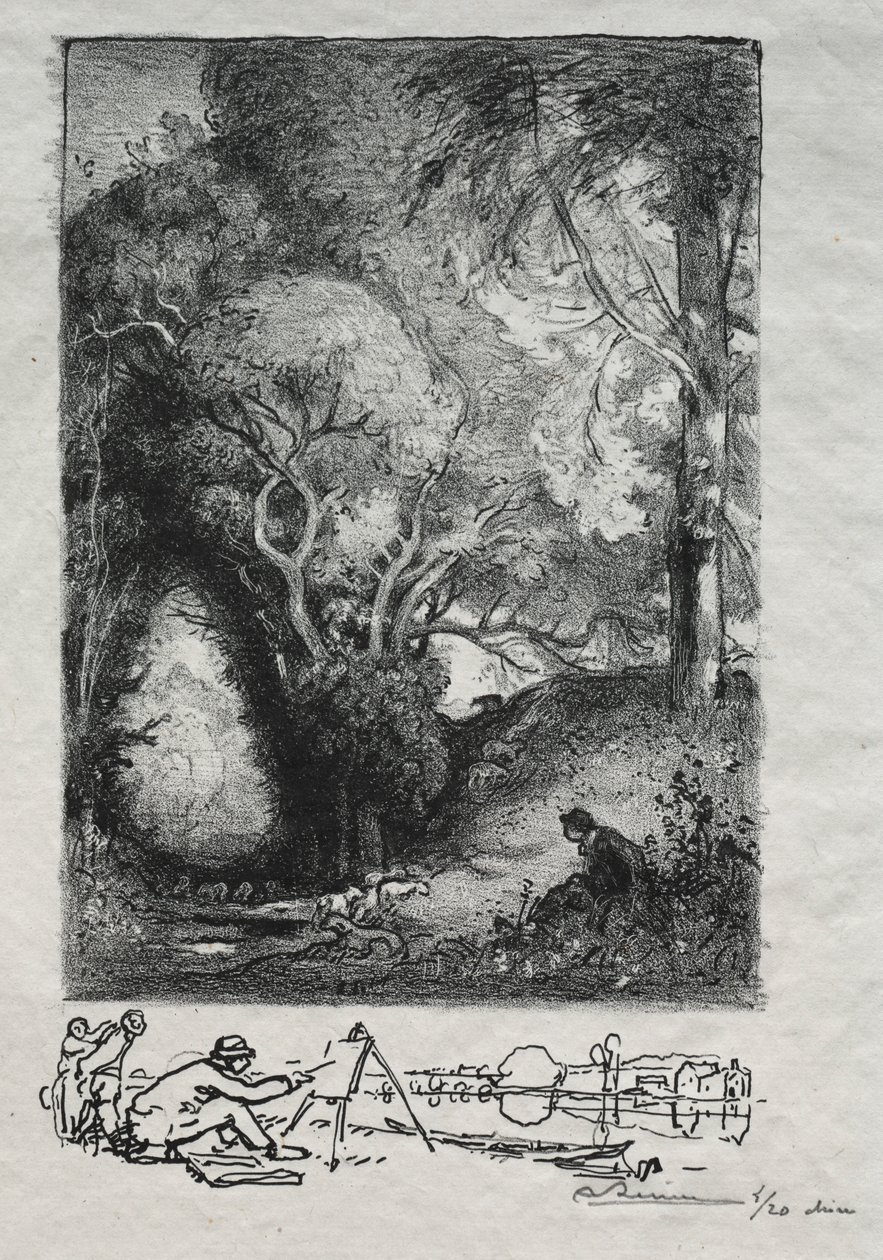 La Ravine en juin, 1913. od Auguste Louis Lepère