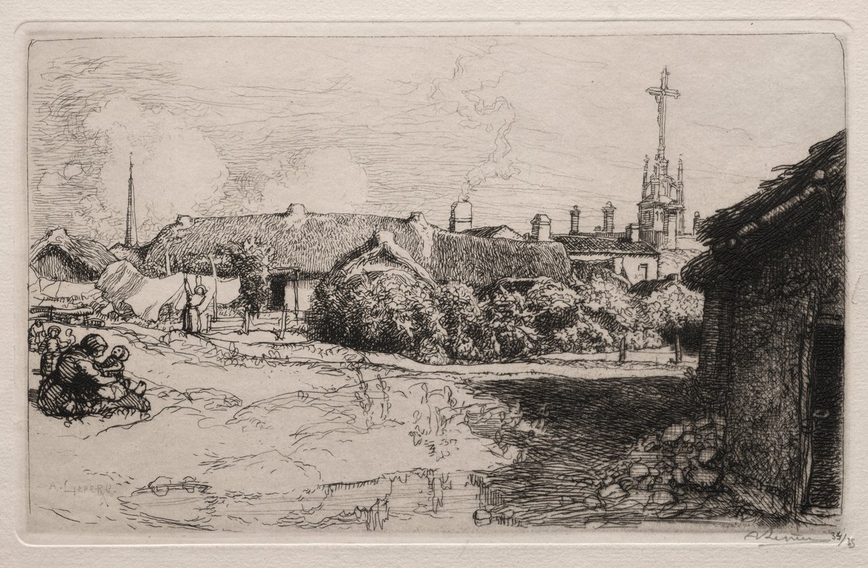 Kalvárie, St. Jean-de-Mont, 1909. od Auguste Louis Lepère