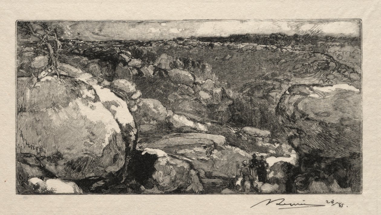 Le cirque du Long-Rocher. od Auguste Louis Lepère