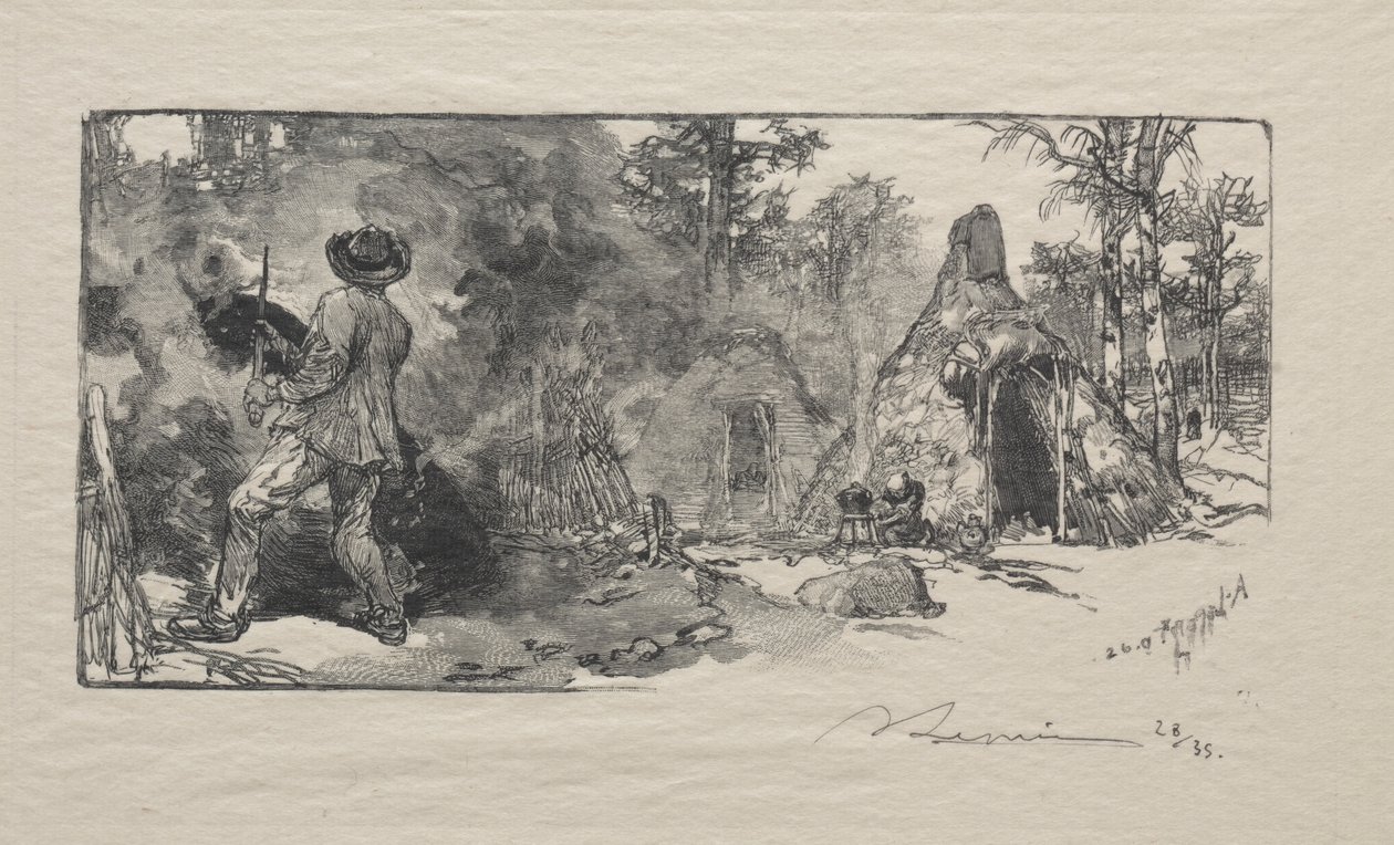 Charbonnieres, 1887. od Auguste Louis Lepère