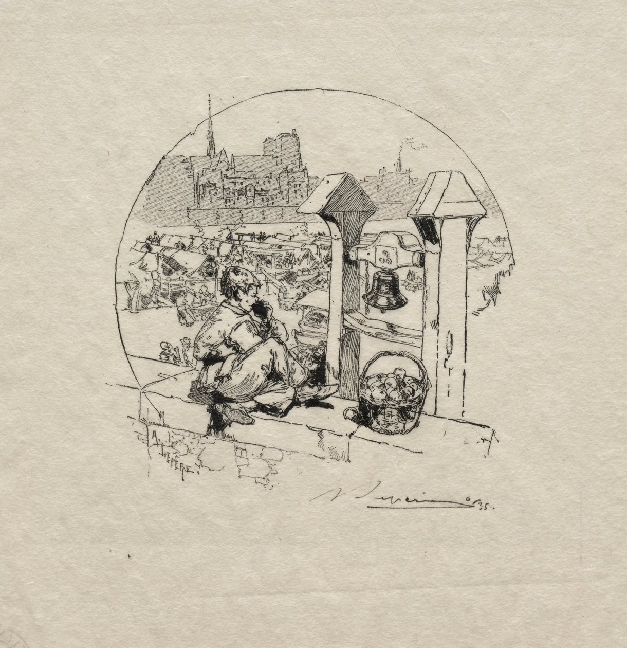 Apple Market, č. 2. od Auguste Louis Lepère