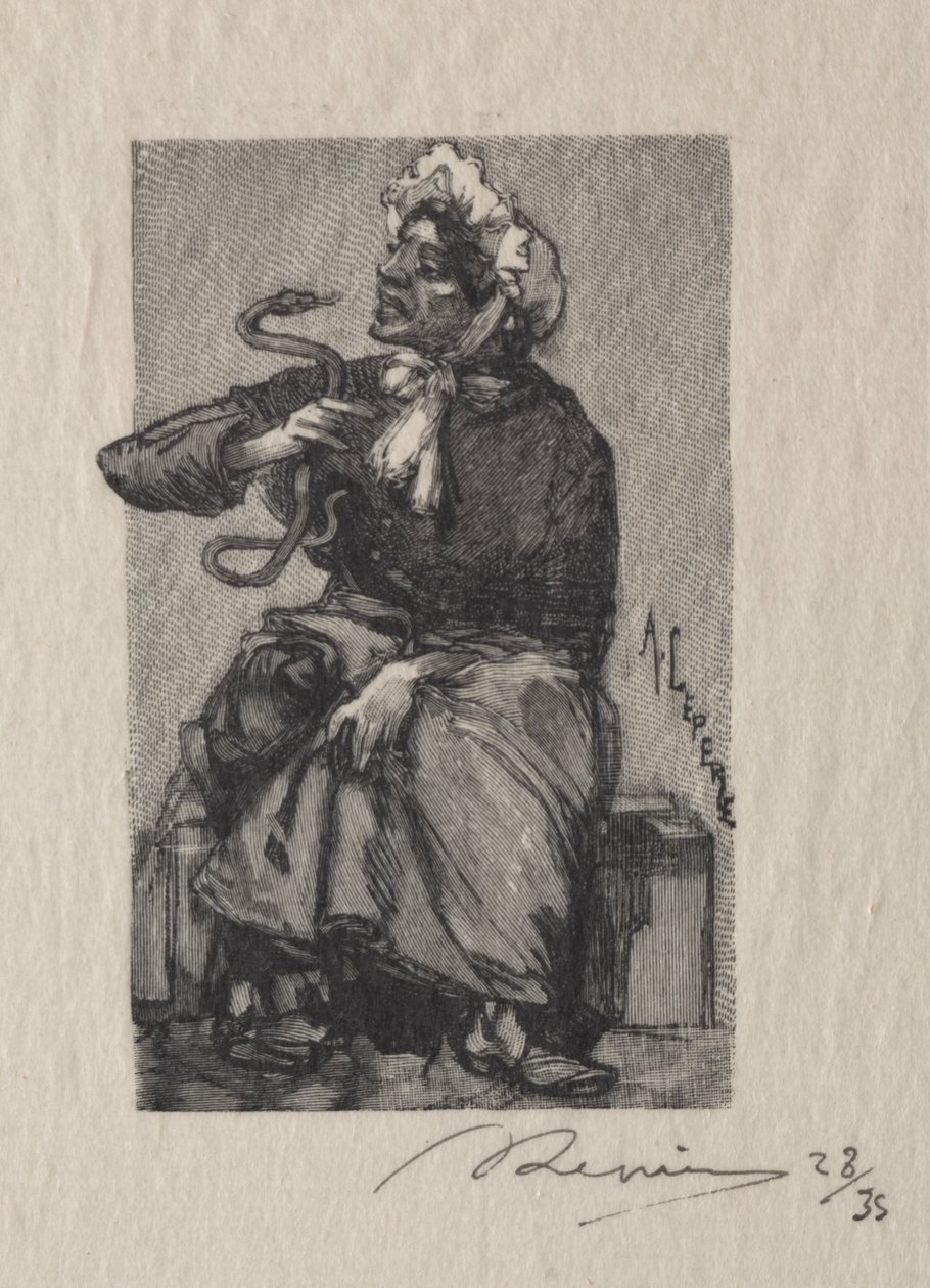 Obchodník s hady, 1889. od Auguste Louis Lepère