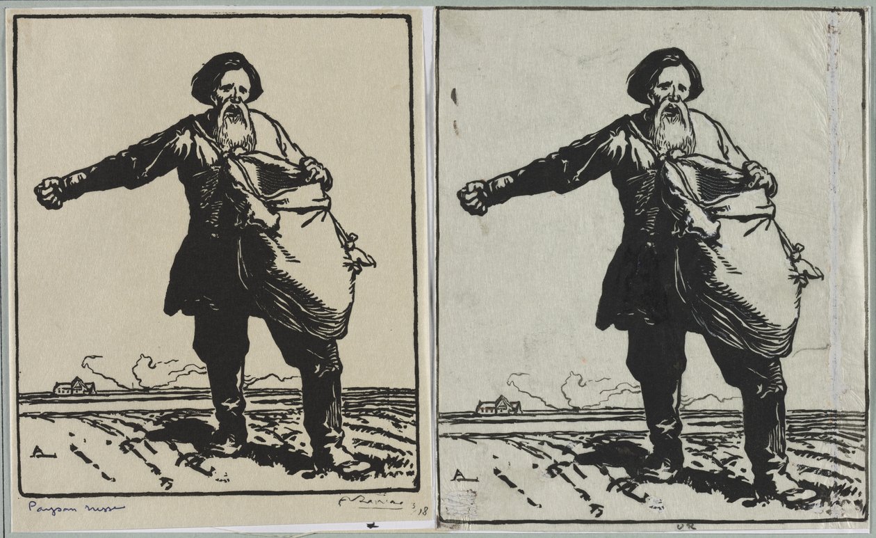 Ruský rolník, 1914. od Auguste Louis Lepère