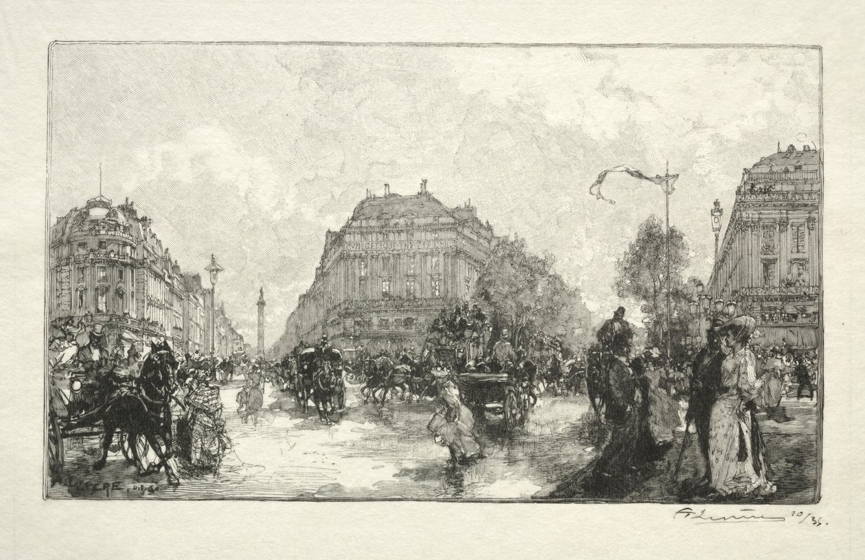Opera, 1890. od Auguste Louis Lepère
