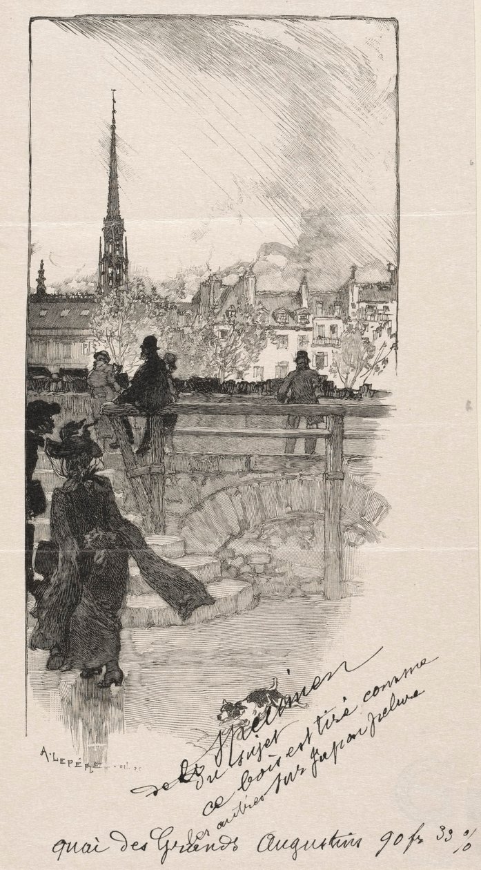 Quai des Grands Augustins. od Auguste Louis Lepère