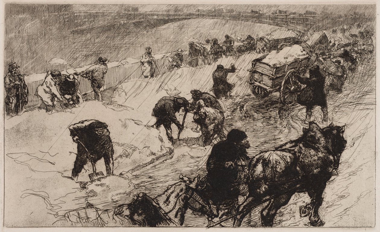 Koulovačka: Quai aux Fleurs, 1890. od Auguste Louis Lepère