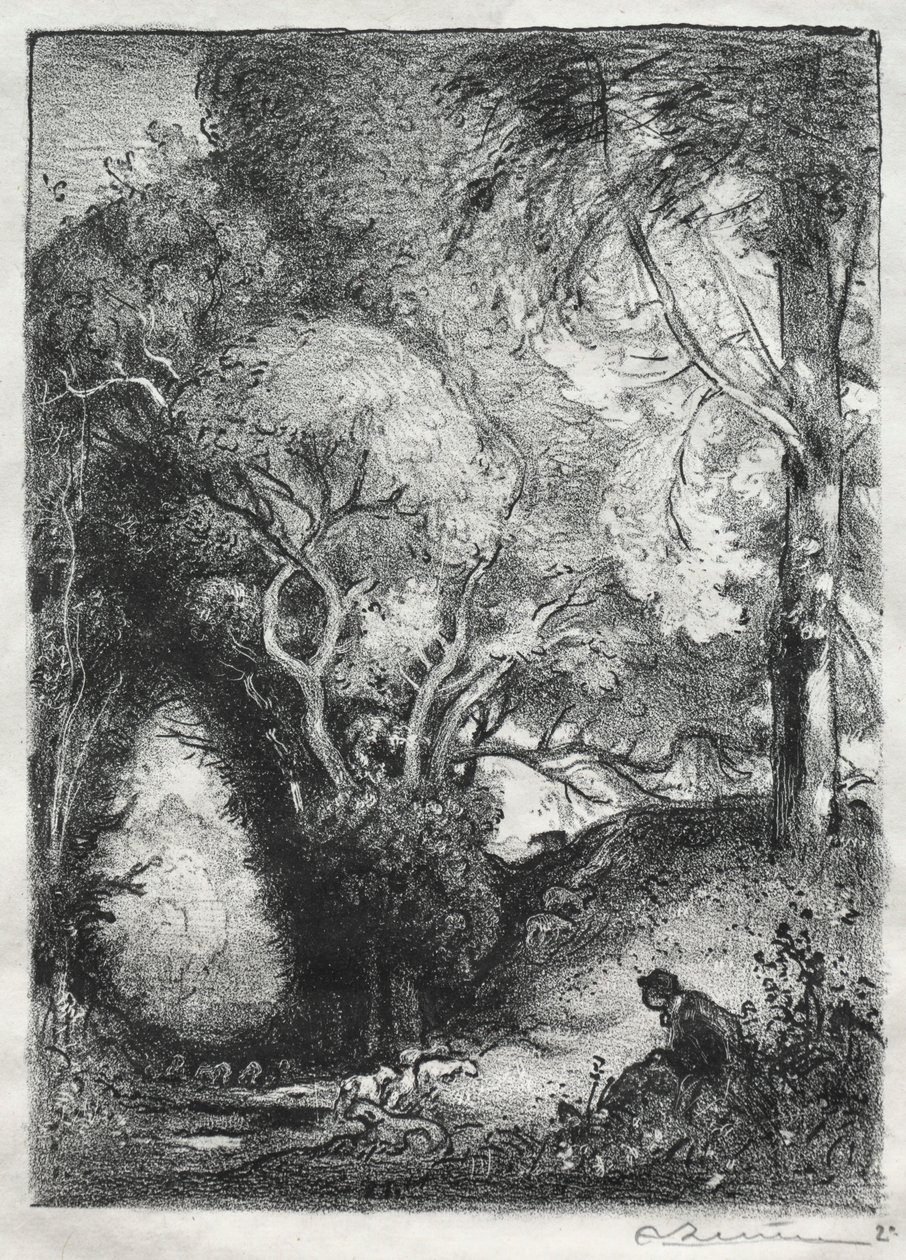 Ravine v červnu. od Auguste Louis Lepère