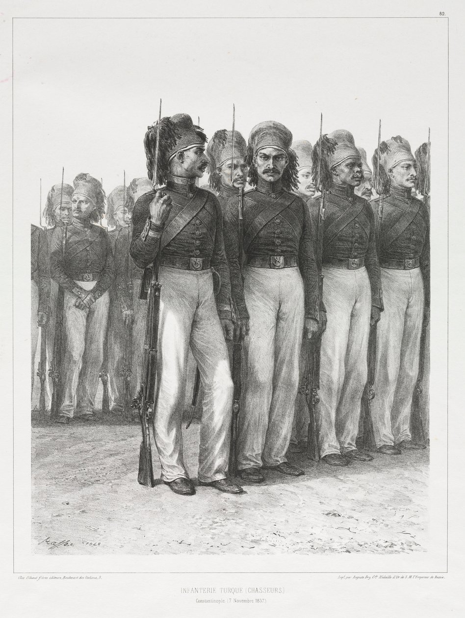 Infanterie Turque, Chasseurs, 1837. od Auguste Raffet