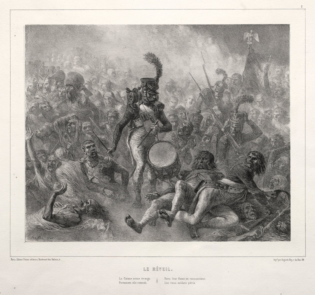 Album z roku 1832: Reveil, 1832. od Auguste Raffet
