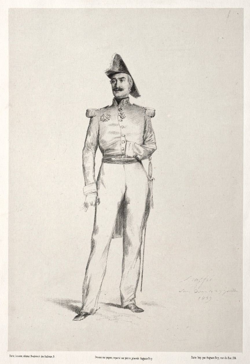 La Maréchal Baraquey dHilliers, 1859. od Auguste Raffet