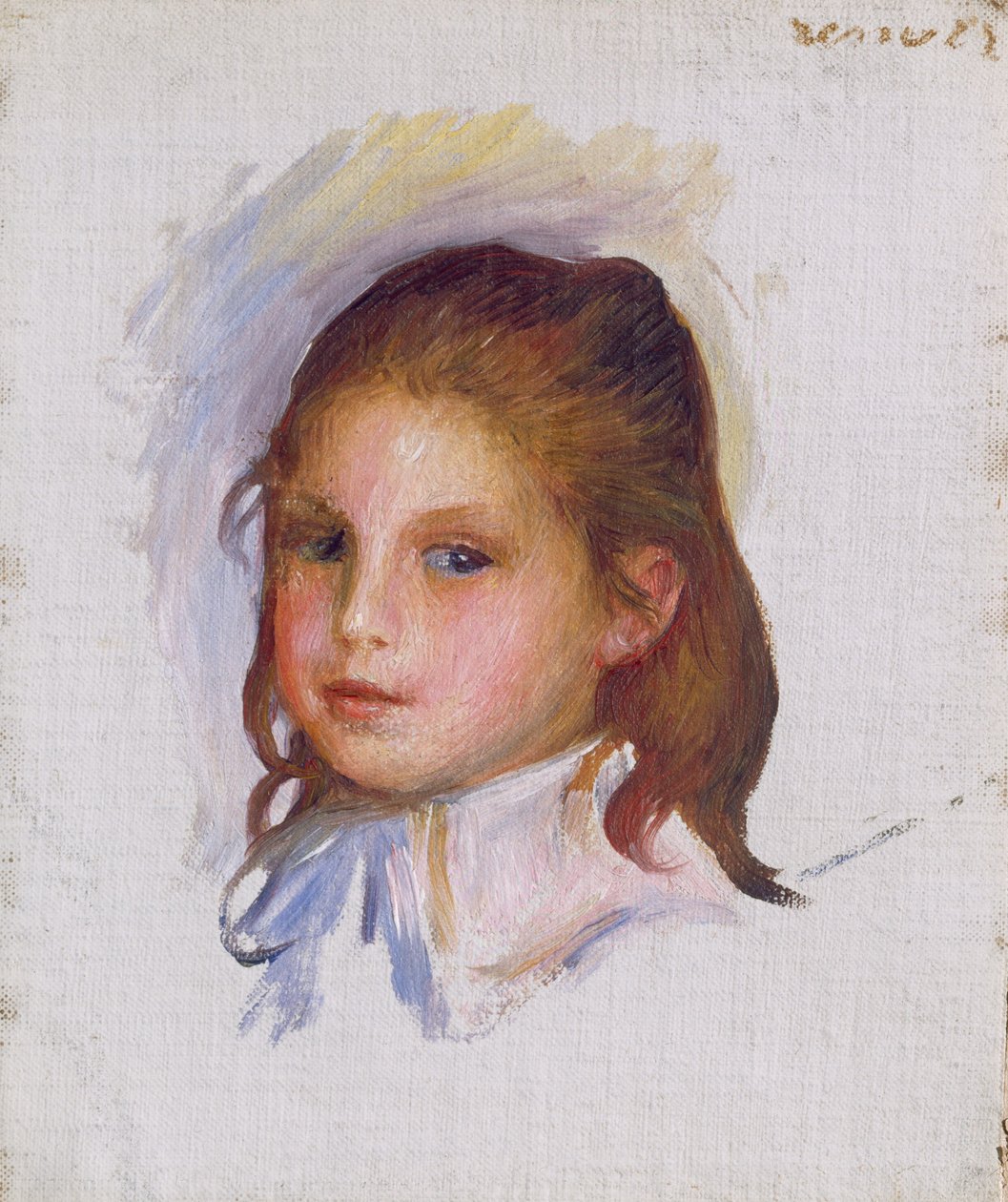 Dítě s hnědými vlasy od Auguste Renoir