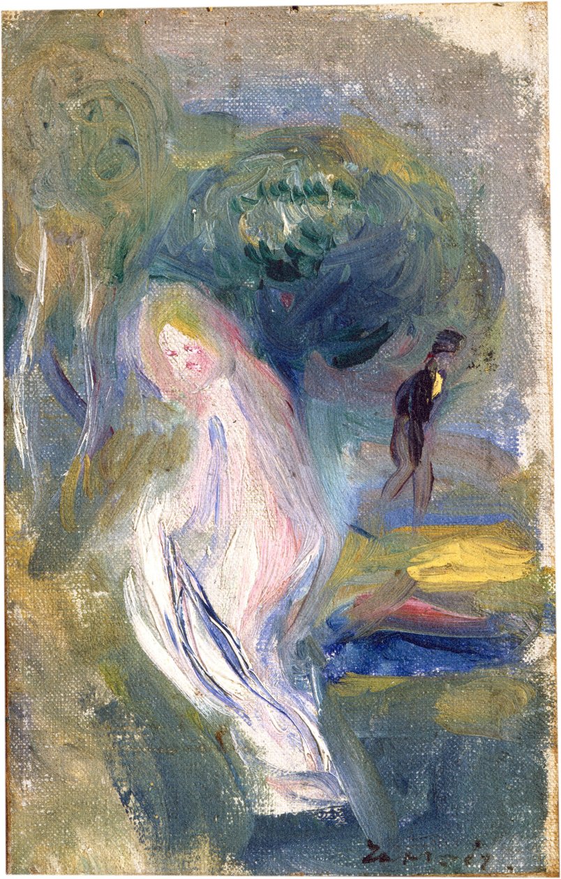 Nahá postava v pozadí od Auguste Renoir