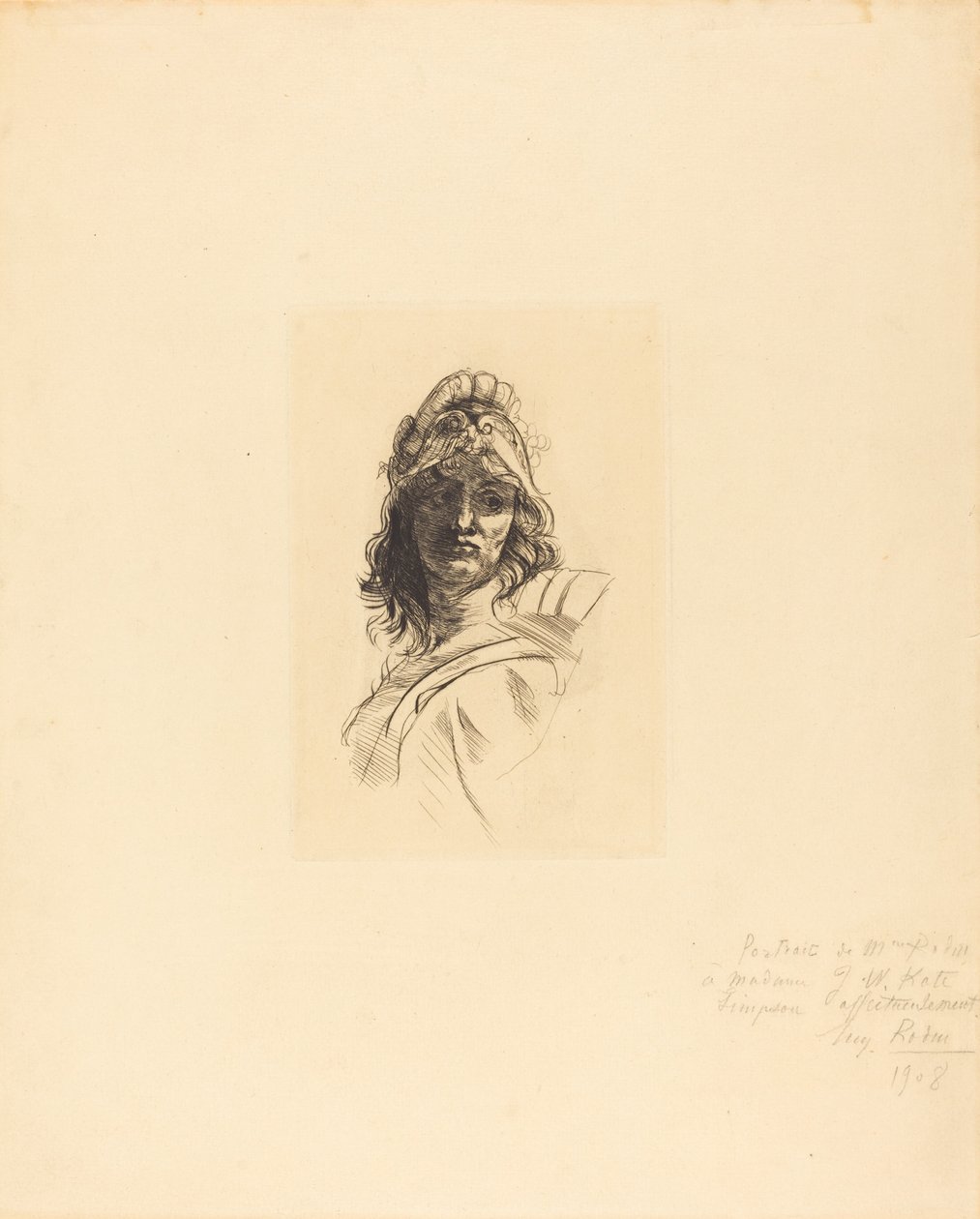 Buste de Bellone, 1883. od Auguste Rodin