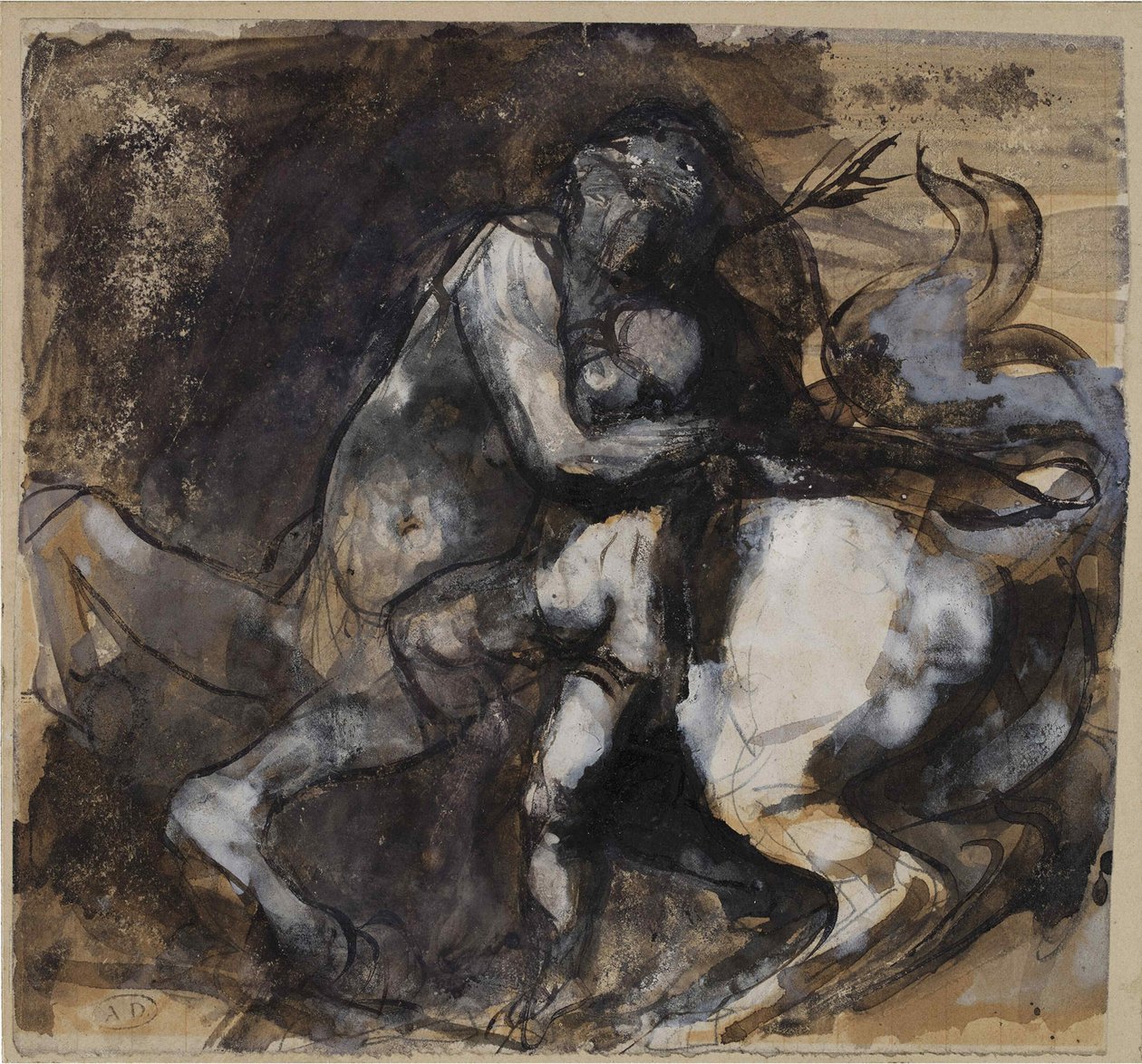 Kentaur a dítě, c. 1890. od Auguste Rodin