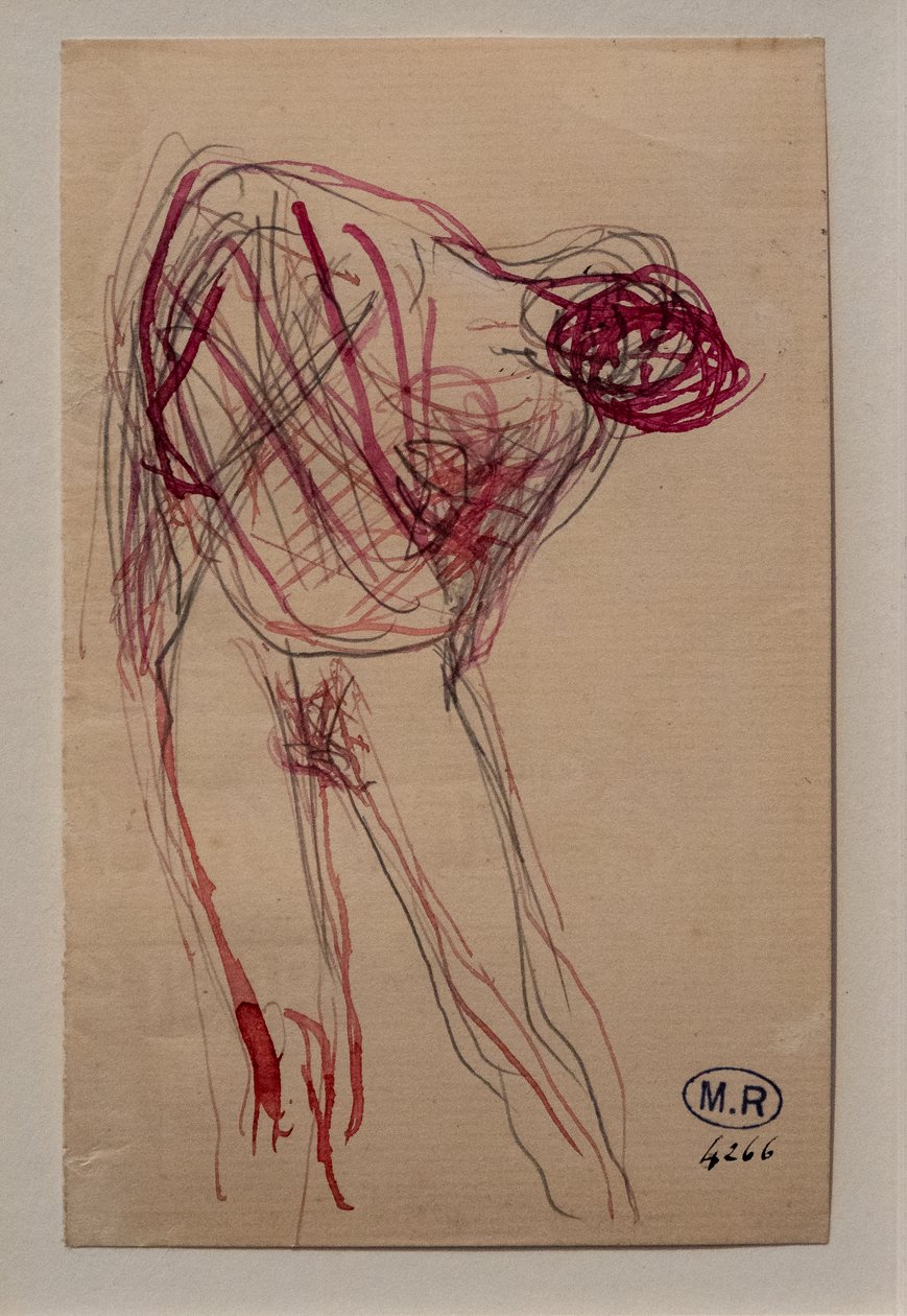 Polonahá žena nakloněná doprava od Auguste Rodin