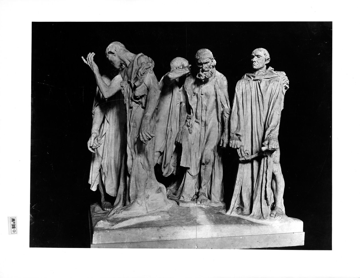 Měšťané z Calais, 1889 (sádra) od Auguste Rodin