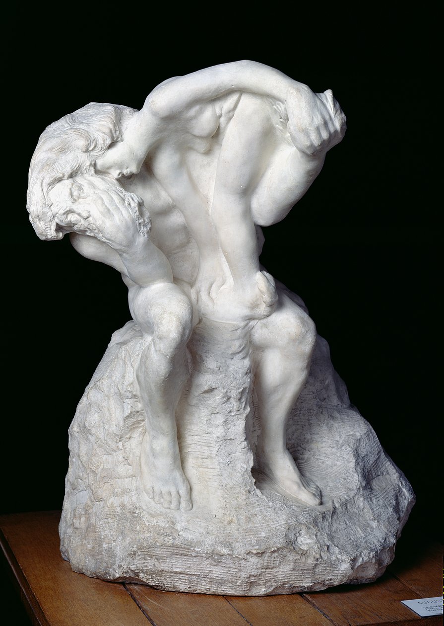 Sochař a jeho múza, 1895 od Auguste Rodin