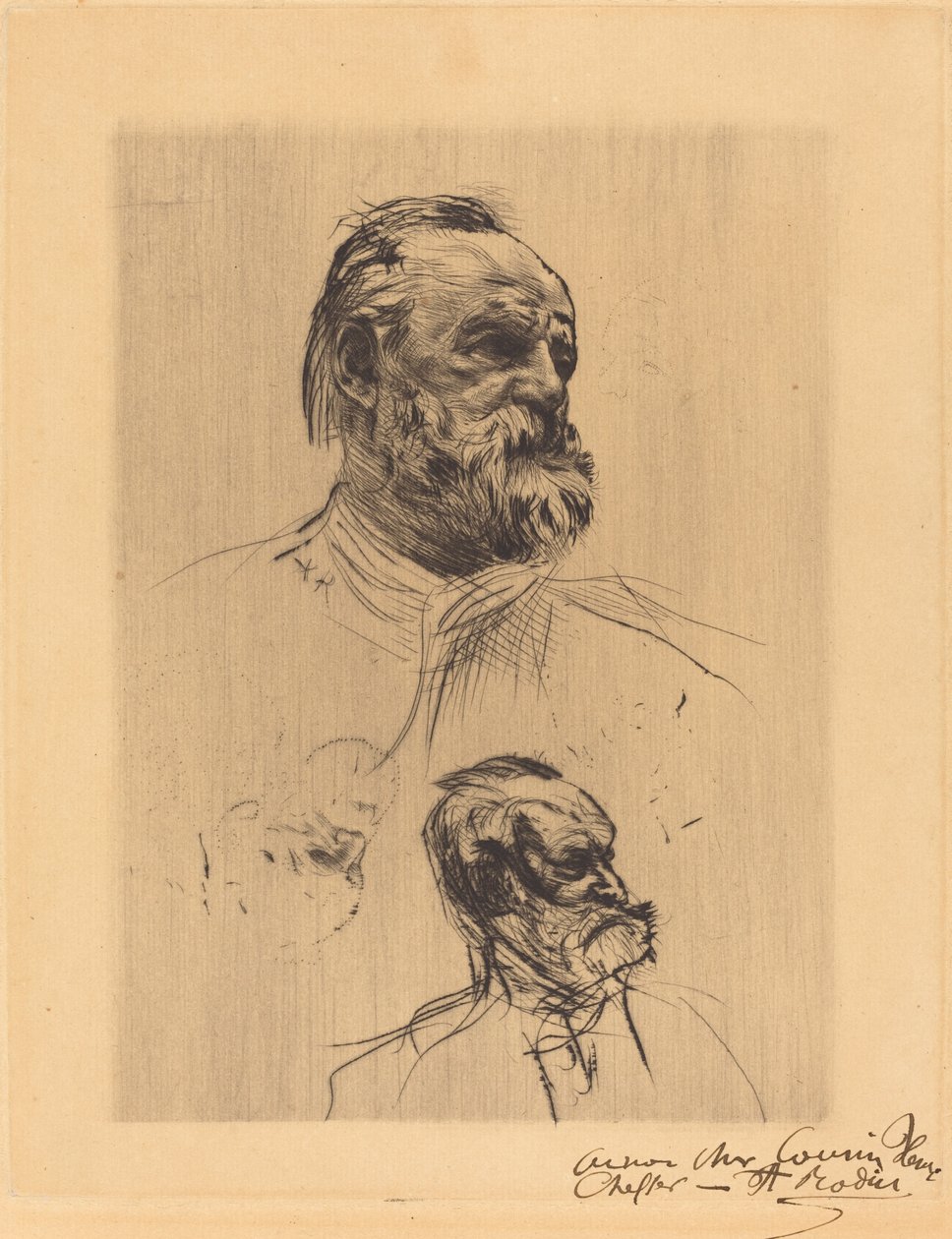 Victor Hugo, tři čtvrtiny od Auguste Rodin