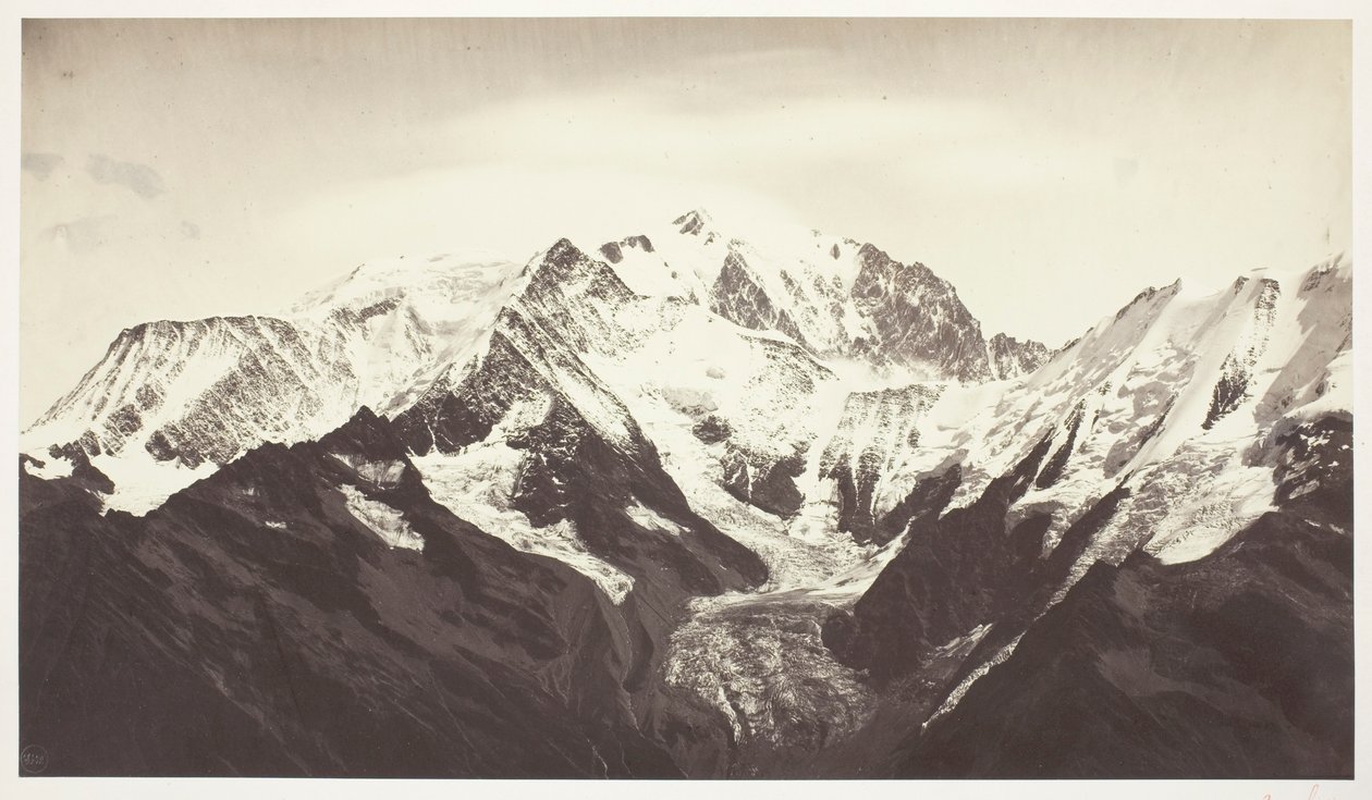 Savoie 46, Mont-Blanc, při pohledu z Mont-Joli od Auguste Rosalie Bisson