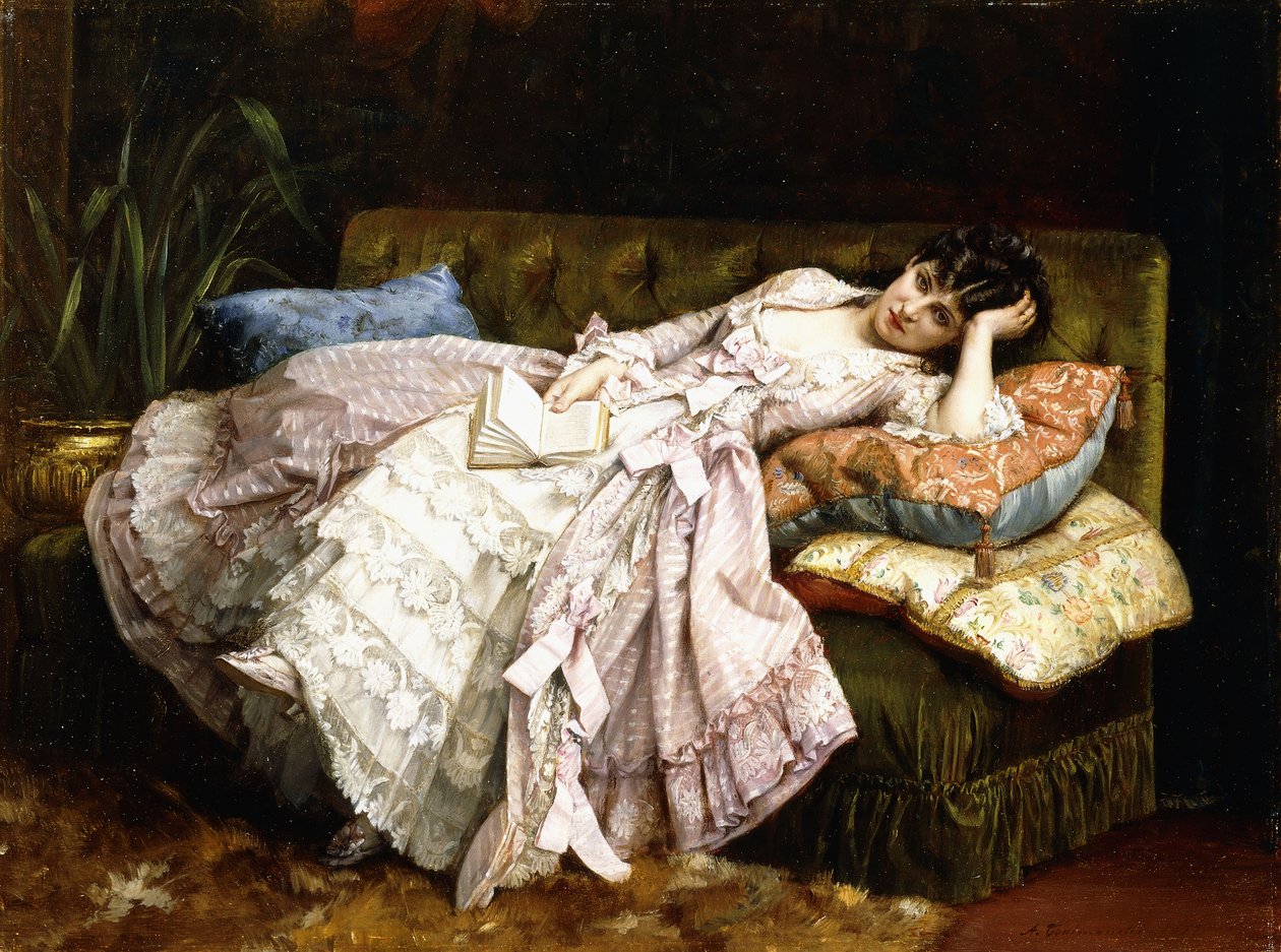 Ležící kráska, 1877 od Auguste Toulmouche
