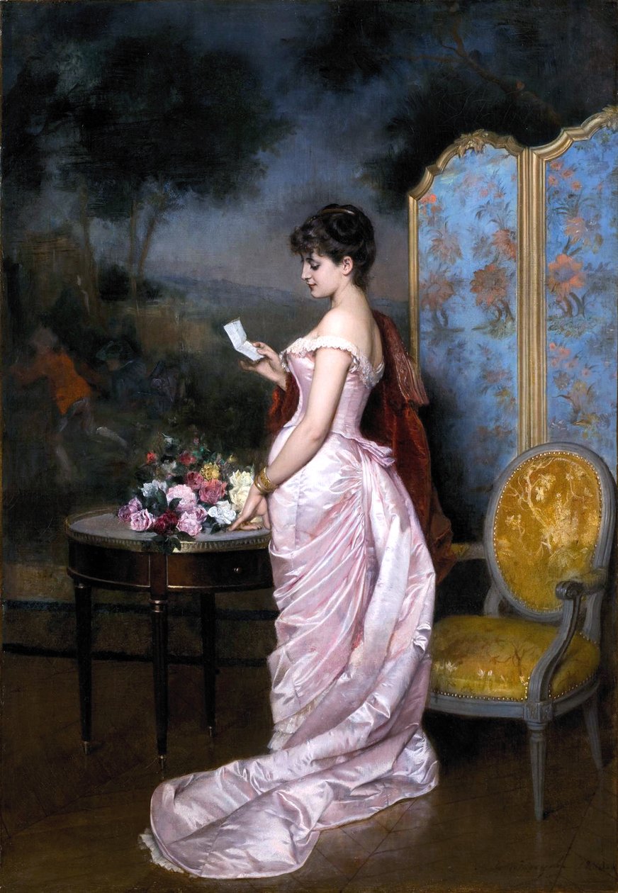 "Milostný dopis" od Auguste Toulmouche od Auguste Toulmouche