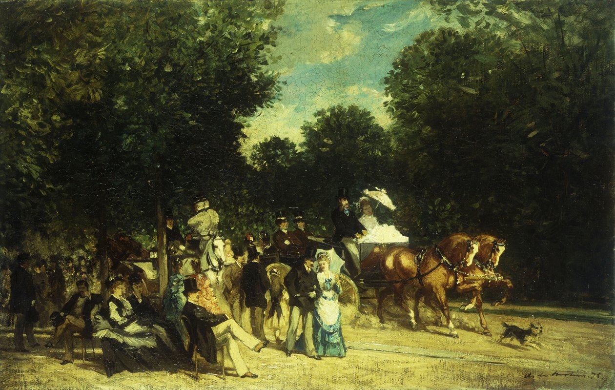 Den v parku, 1875 od Auguste de Molins