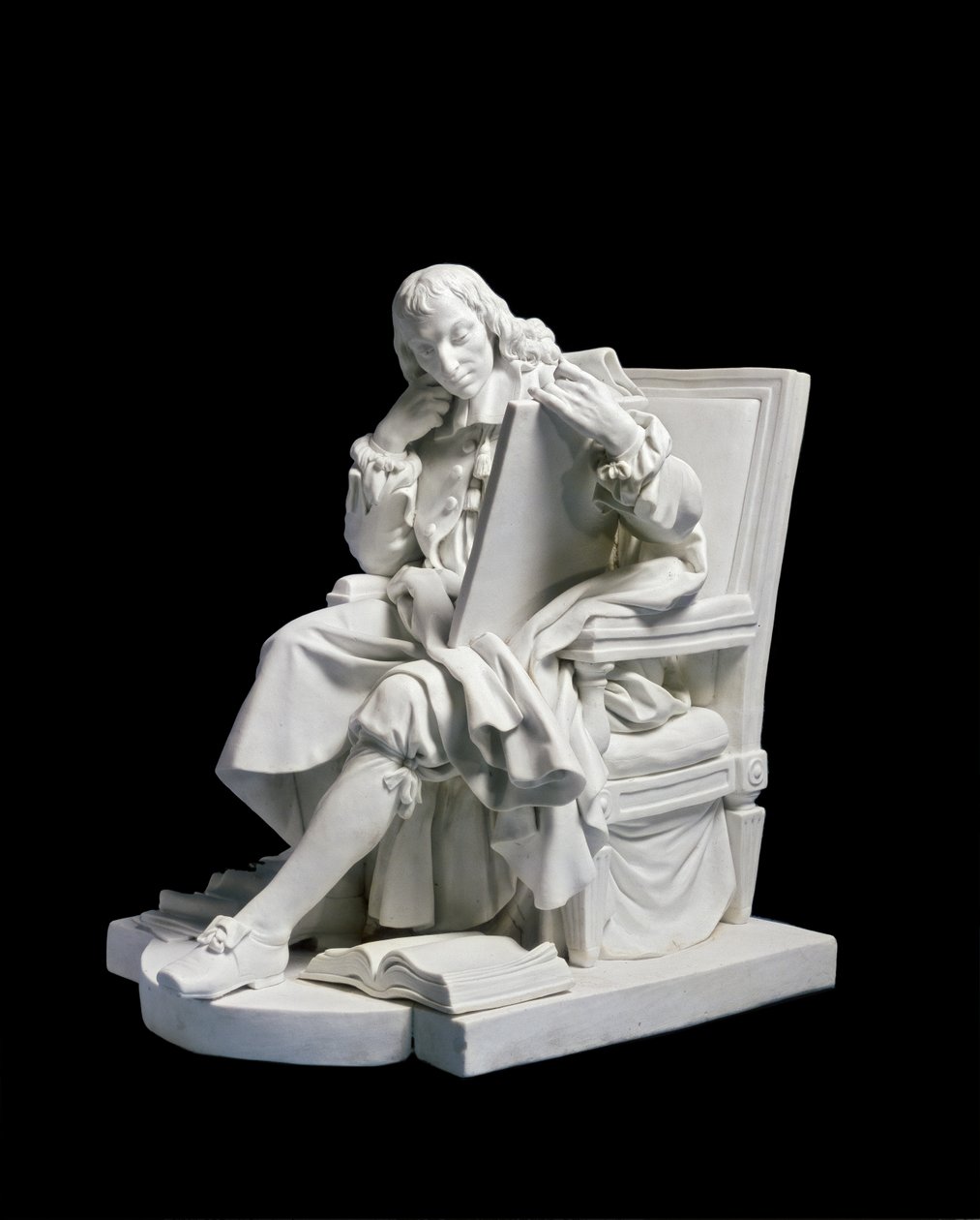 Blaise Pascal, c. 1784 (porcelán (tvrdá pasta), sušenka) od Augustin Pajou