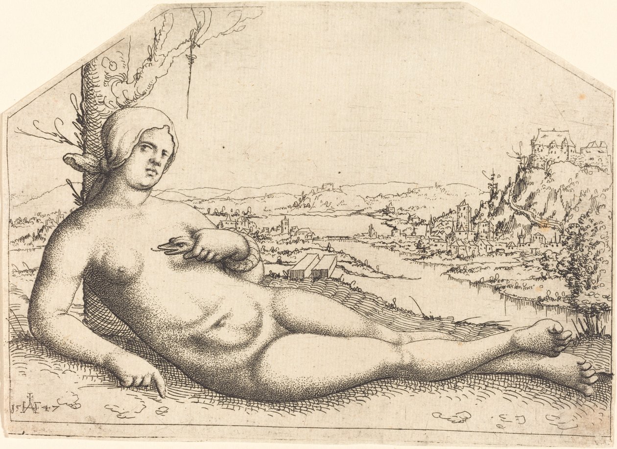 Smrt Kleopatry, 1547. od Augustin Hirschvogel