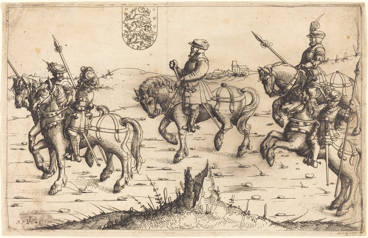 Herbersteinova cesta do Dánska, 1546. od Augustin Hirschvogel