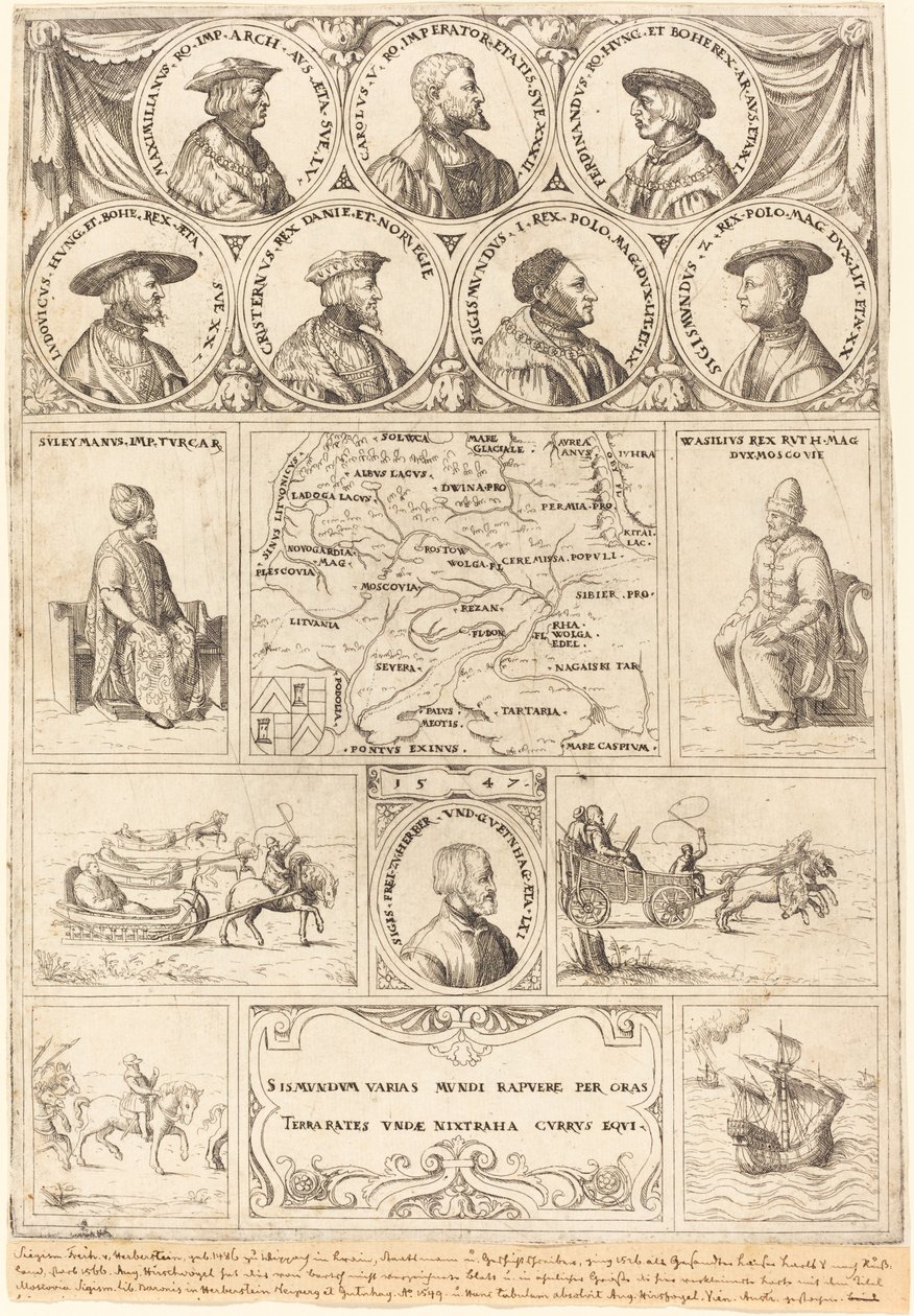 Zikmund z Herbersteina, 1548. od Augustin Hirschvogel