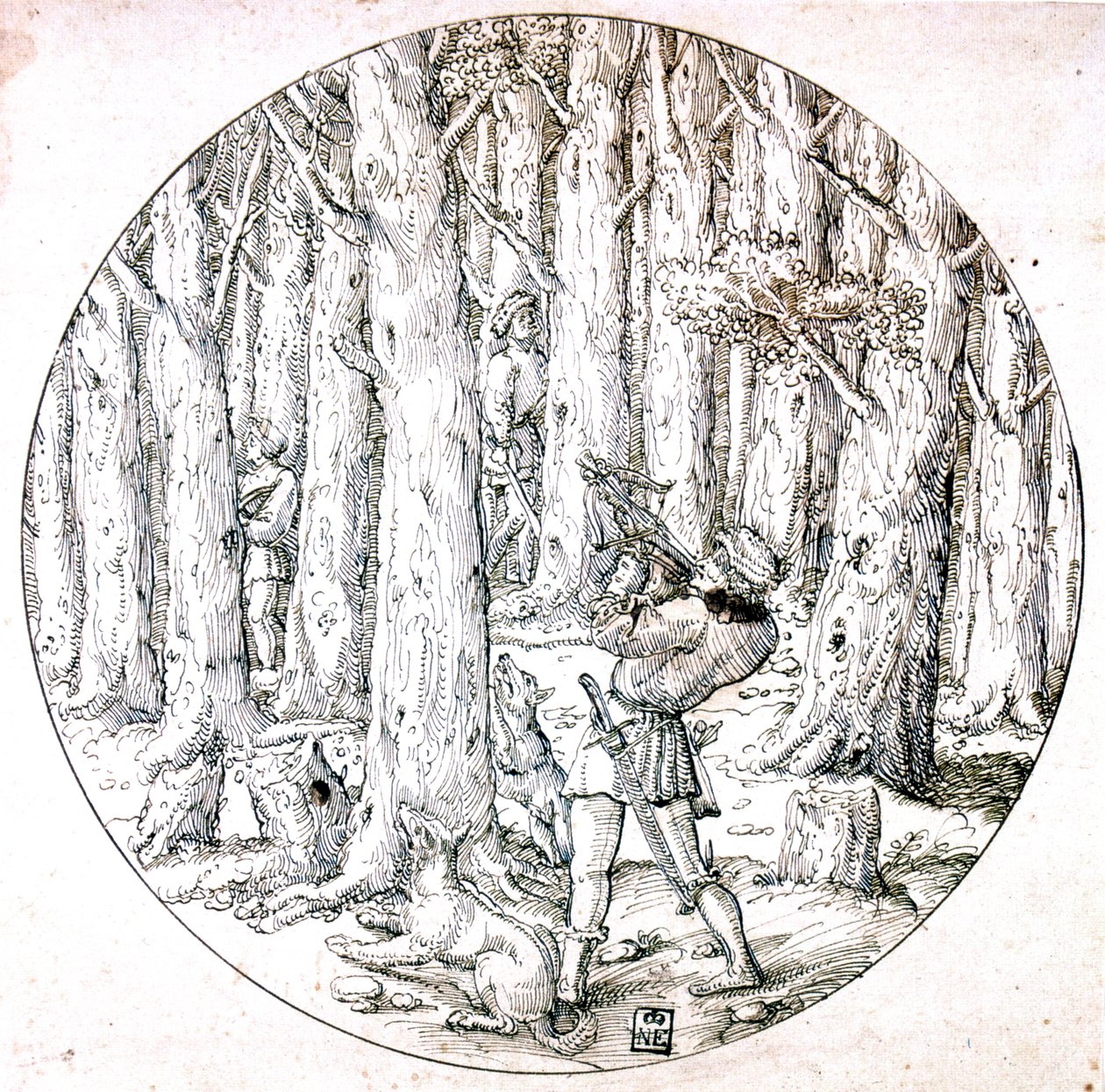 The Chase, c1513-1553 od Augustin Hirschvogel