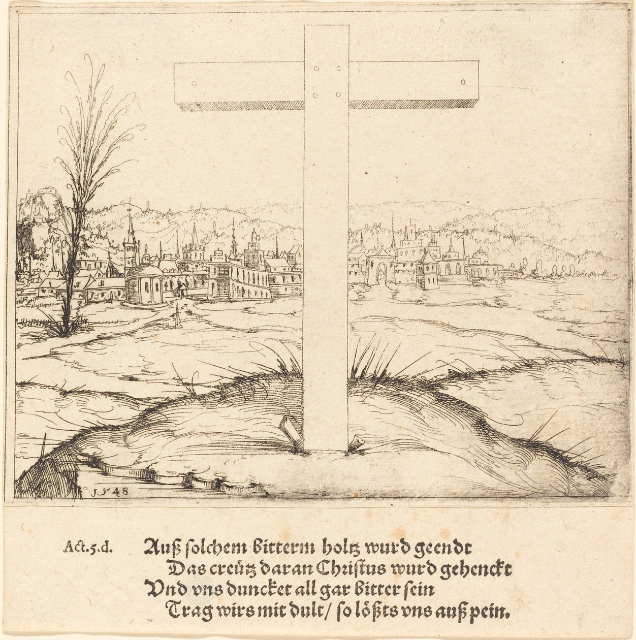 Kříž Kristův, 1548. od Augustin Hirschvogel