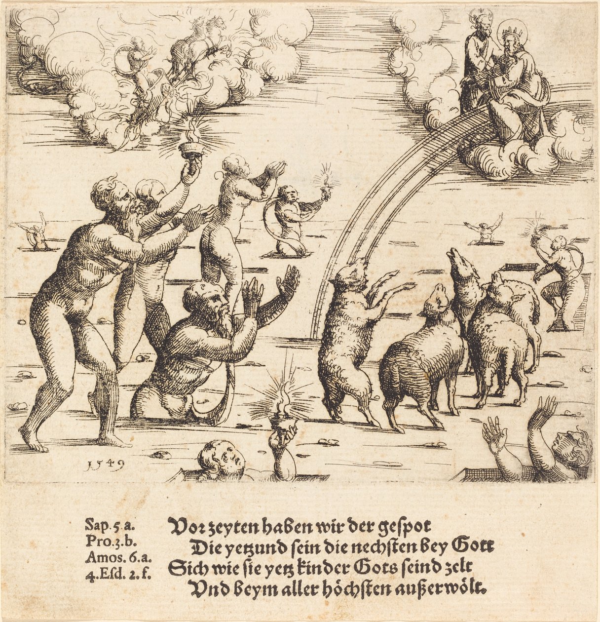 Poslední soud, 1549. od Augustin Hirschvogel