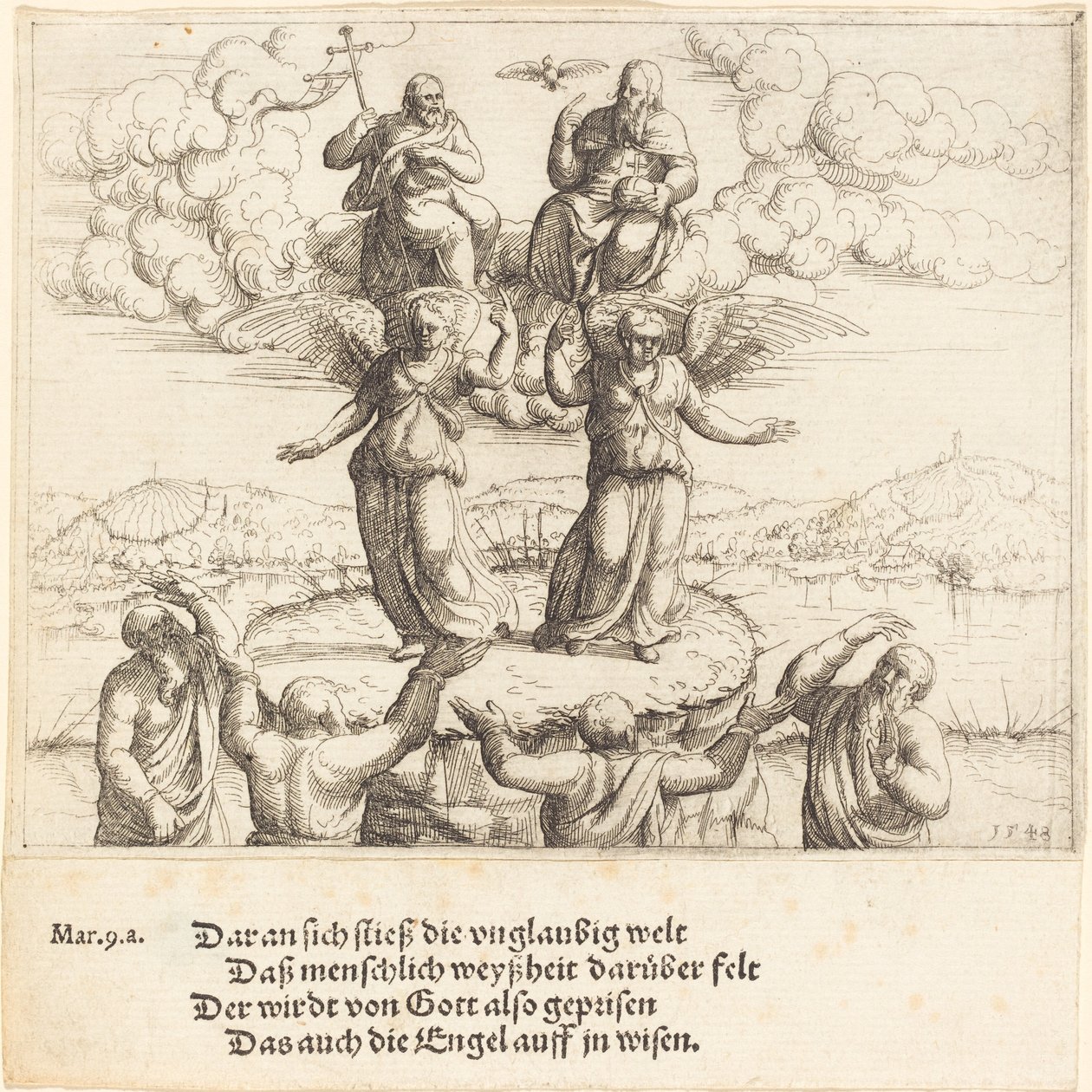 Proměnění, 1548. od Augustin Hirschvogel