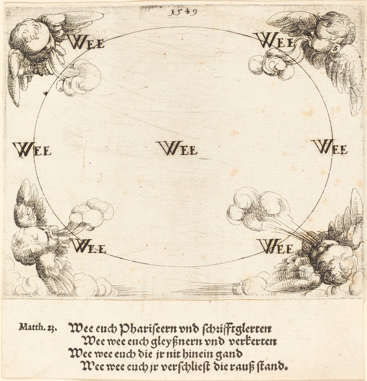 Běda je vyřčena na žádostivosti, 1549. od Augustin Hirschvogel