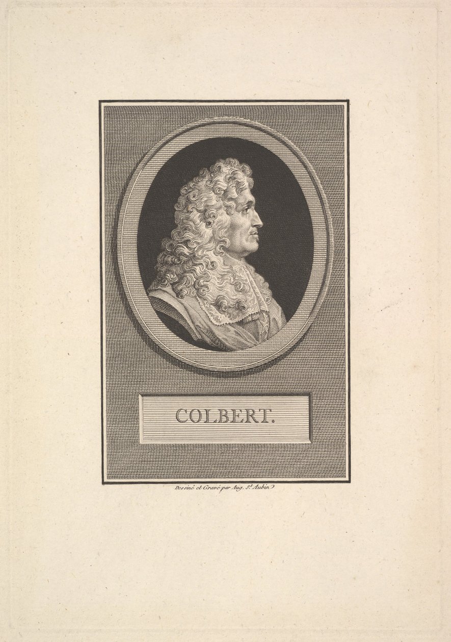 Portrét Colberta, 1800. od Augustin de Saint Aubin