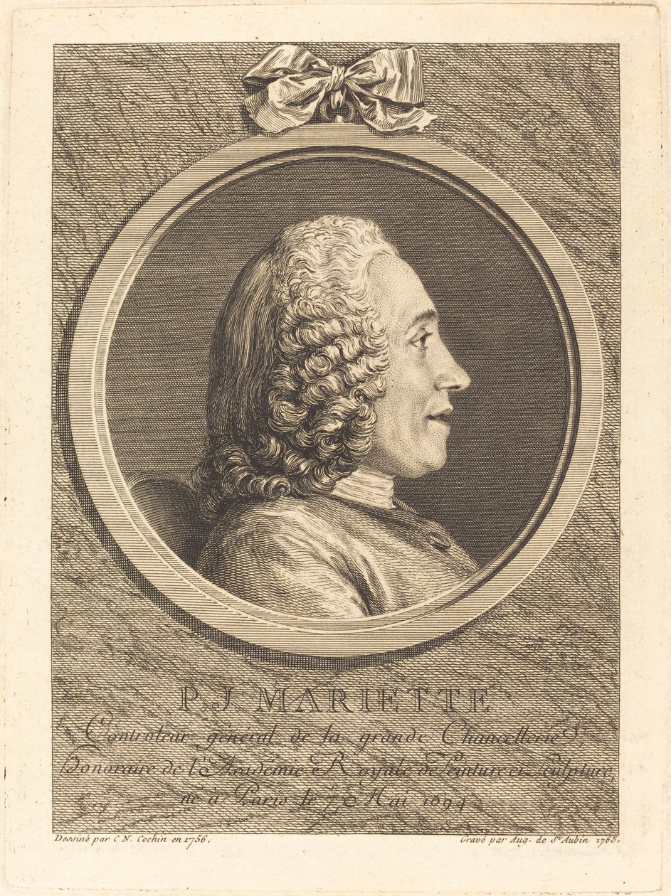 Pierre-Jean Mariette od Augustin de Saint Aubin after Charles Nicolas Cochin II