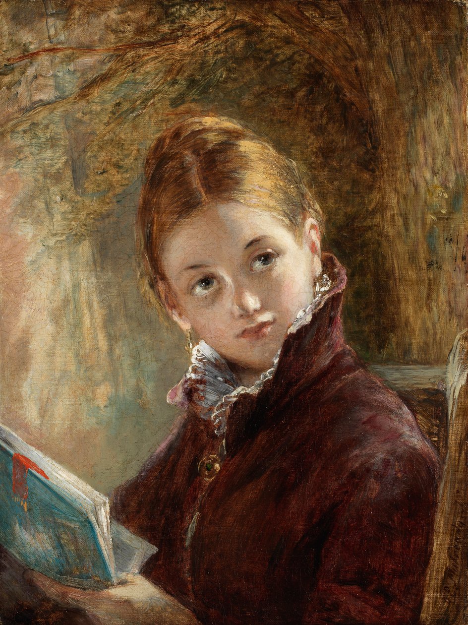 Tiché čtení, 1875 od Augustus Edward Mulready