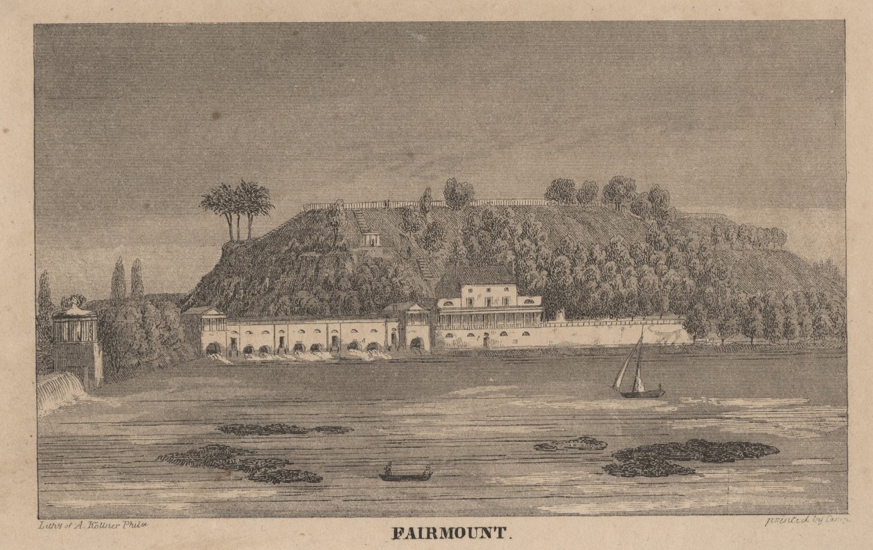 Fairmount, cca 1848 od Augustus Kollner