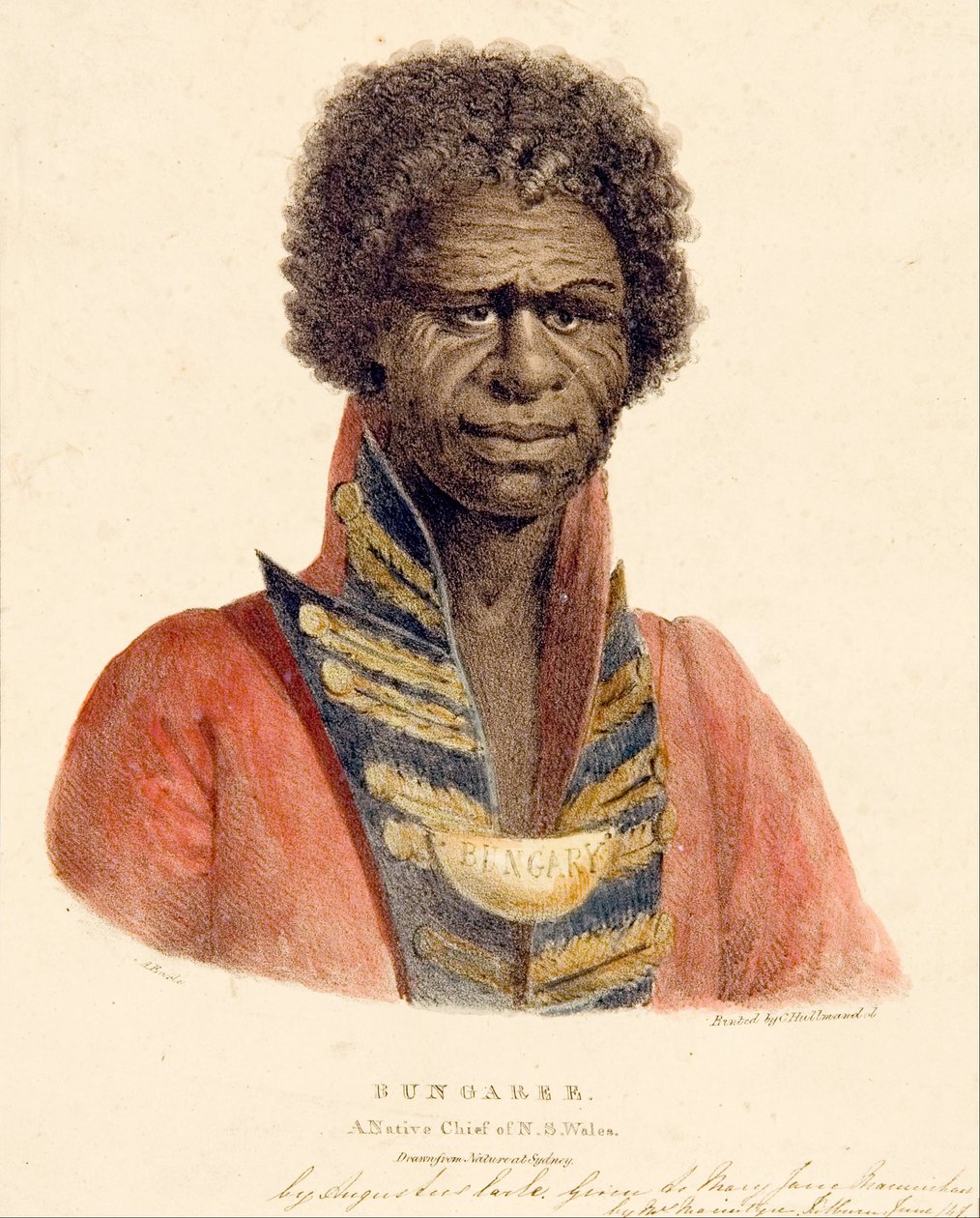 Bungaree Native Chief of N.S. Wales od Augustus Earle
