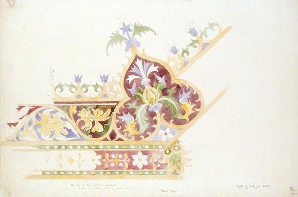 Design pro desku stolu od Augustus Welby Pugin