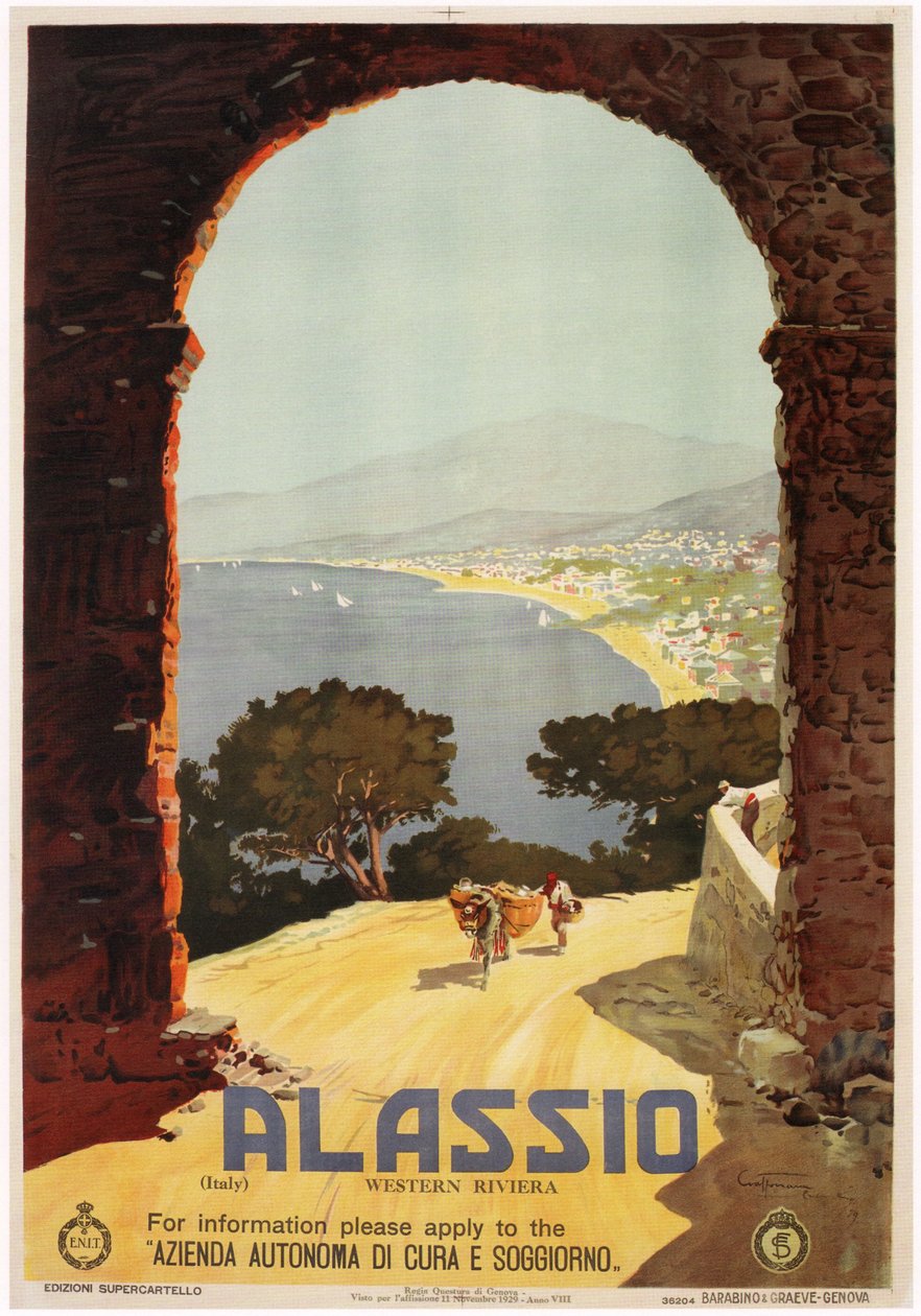 Alassio, 1929 od Aurelio Craffonara